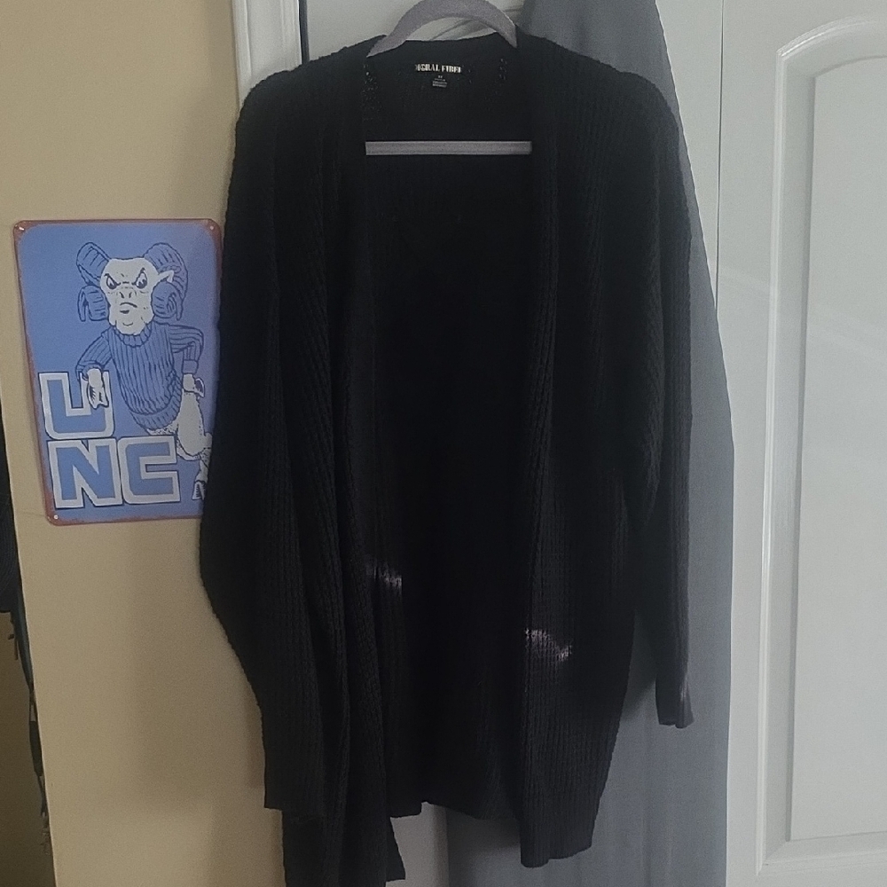 Moral Fiber Black Knit Cardigan